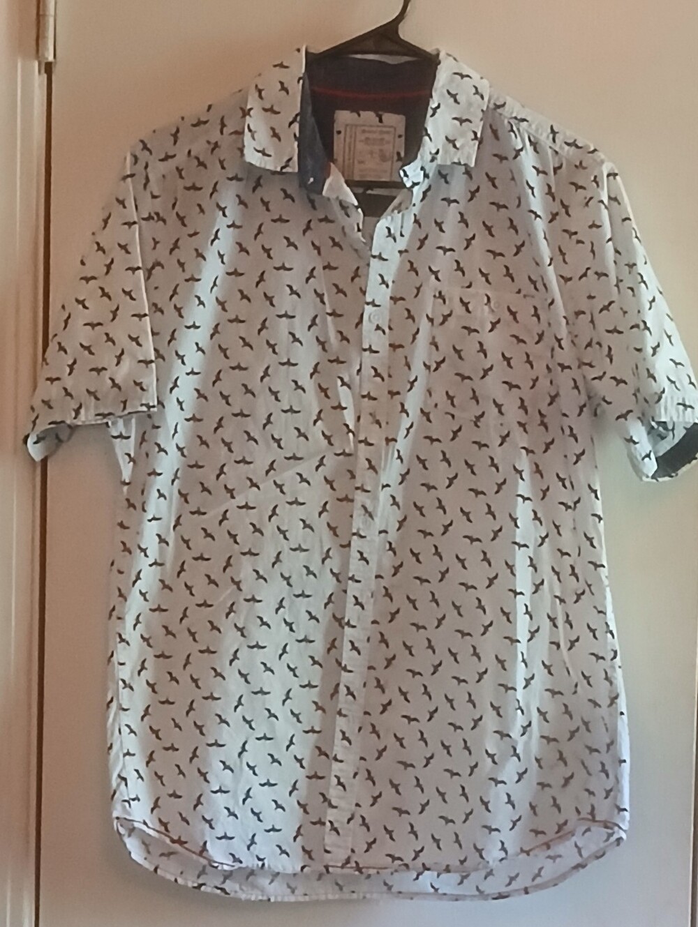 Men's short sleeve button down size med